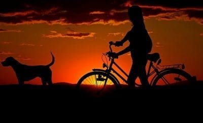 biking